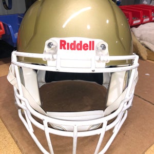 USED RIDDELL ADULT SPEED FOOTBALL HELMET - LARGE  - VEGAS GOLD
