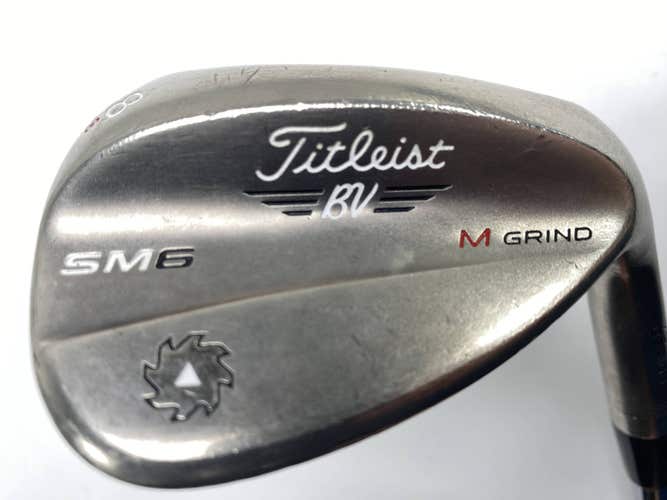 Titleist Vokey SM6 Steel Grey Wedge 58* 8 Bounce M-Grind Wedge Steel Mens RH
