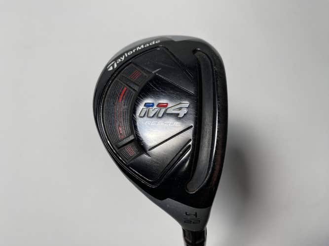 TaylorMade M4 4 Hybrid 22* Fujikura Atmos 5A Senior Graphite Mens RH