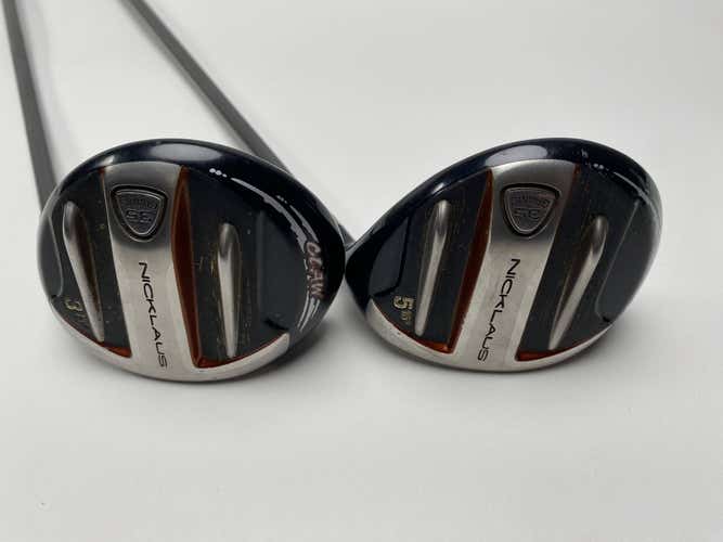 Nicklaus Claw 3 & 5 Fairway Wood Set 15* 18* Fujikura SG Fairway 3.01 Stiff RH