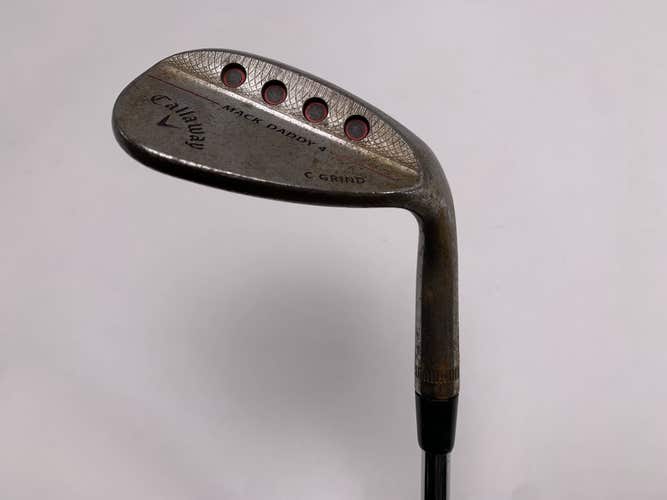 Callaway Mack Daddy 4 Raw Lob Wedge LW 62* 8 C-Grind KBS Tour 120 Stiff RH