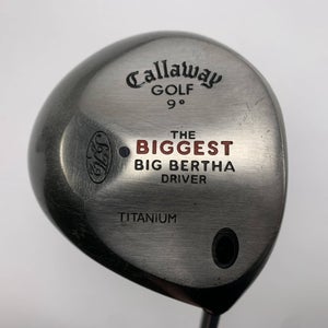 Callaway Biggest Big Bertha Driver 9* Ultra Light Regular Graphite Mens RH