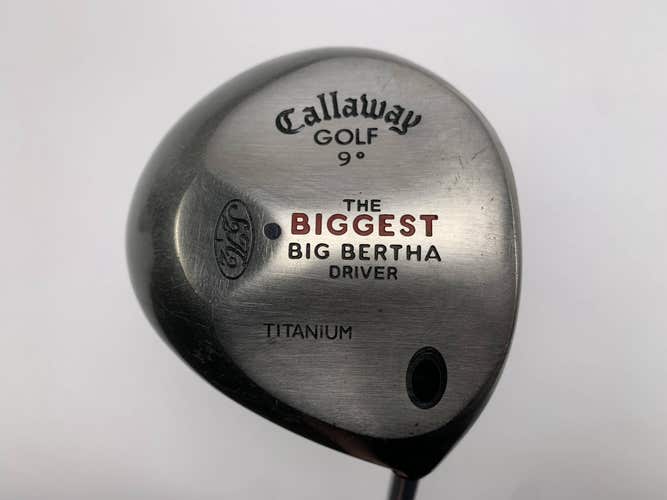 Callaway Biggest Big Bertha Driver 9* Ultra Light Regular Graphite Mens RH