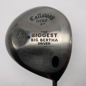 Callaway Biggest Big Bertha Driver 9* Ultra Light Regular Graphite Mens RH