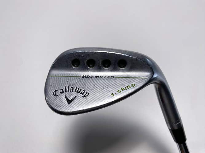 Callaway MD3 Milled Chrome S-Grind Sand Wedge SW 56* 10 DG Wedge Steel Mens RH