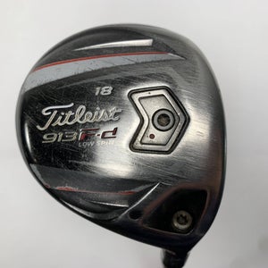 Titleist 913 FD 5 Fairway Wood 18* Bassara 55 Hi 55g Senior RH Midsize Grip