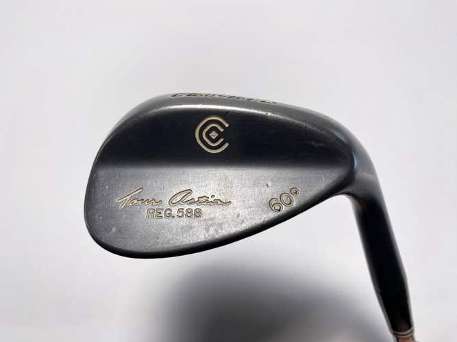 Cleveland 588 Black Melonite Wedge 60* True Temper Dynamic Gold Wedge Mens RH