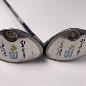 TaylorMade Burner Rescue 2008 4 & 5 Hybrid Set 22* 25* REAX 50g Ladies RH