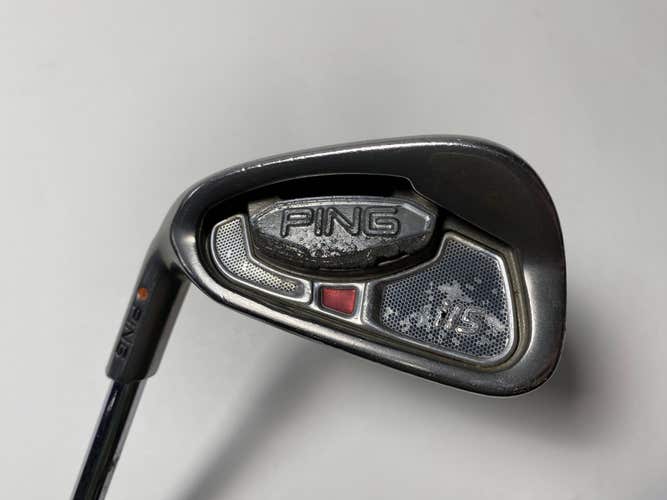 Ping i15 Single 6 Iron Orange Dot 2* Flat AWT Stiff Steel Mens LH