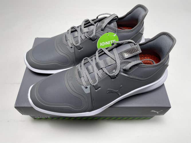 Puma Ignite Fasten8 Pro Golf Shoes Gray Men's SZ 10 (194466 09)