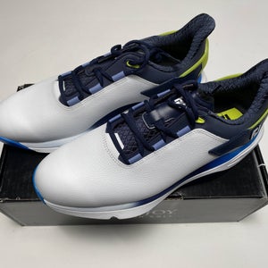 FootJoy Pro / SLX Golf Shoes White Blue Yellow Men's SZ 10 (56914)