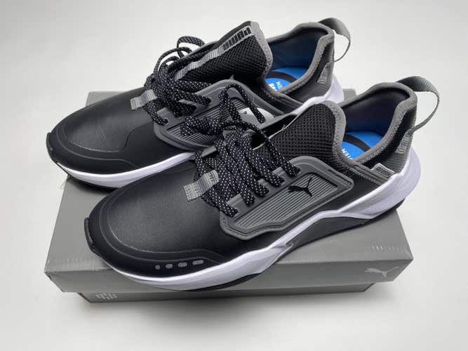 Puma GS.One Golf Shoes Black Gray Men's SZ 8.5 (195405 02)