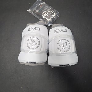New Adult Medium Warrior Evo Elbow Pads - white