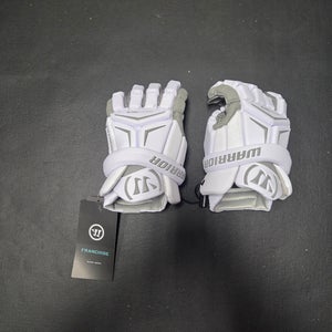 Brand new Warrior Franchise Lacrosse Gloves Small 10" White