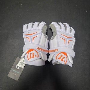 Brand new Warrior Franchise Lacrosse Gloves Extra Large 14" White/orange