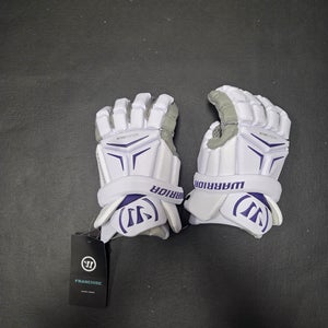 Brand new Warrior Franchise Lacrosse Gloves Large 13" White/purple