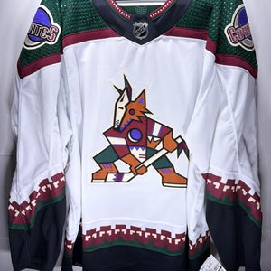 Arizona Coyotes Kachina Away MiC Team Issued Adidas PrimeGreen Jersey Size 58
