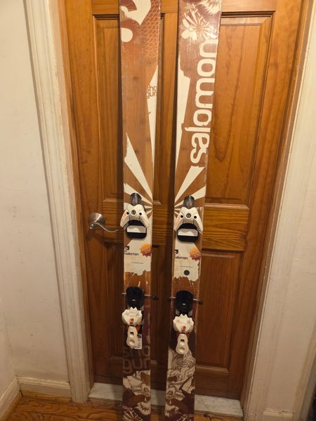 All Mountain 182 cm 101 Salomon Twin Tip  Skis With Salomon Bindings