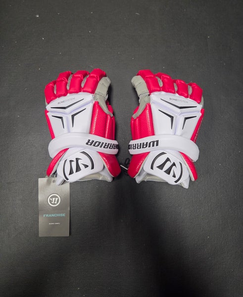 Brand new Warrior Franchise Lacrosse Gloves Large 13" White/red/black
