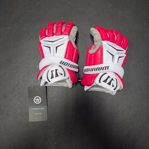 Brand new Warrior Franchise Lacrosse Gloves Medium 12" White/red/black