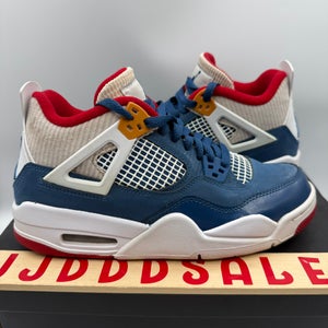 Nike Air Jordan 4 Retro Messy Room (GS) White Sneakers DR6952-400 Size 6Y Used