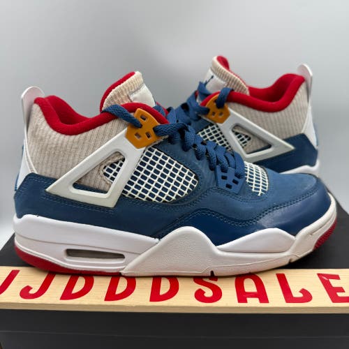 Nike Air Jordan 4 Retro Messy Room (GS) White Sneakers DR6952-400 Size 6Y Used