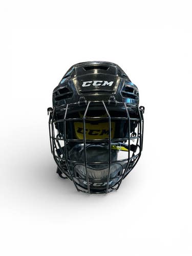 Used CCM TACKS 210 Helmet Cage Combo Black MD 11873-S000228634