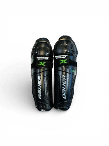 Used Bauer X Junior Shin Guards Black 11" 11873-S000228622