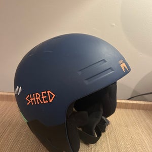 Medium Shred Basher Helmet (Slightly Used) FIS Legal