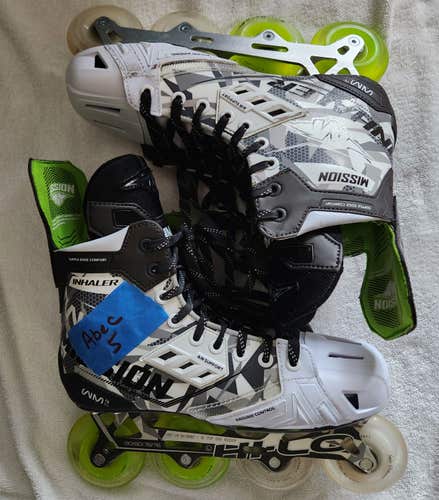 Mission Inhaler WM02 Inline Skates Wide Width Size 10 (Used)