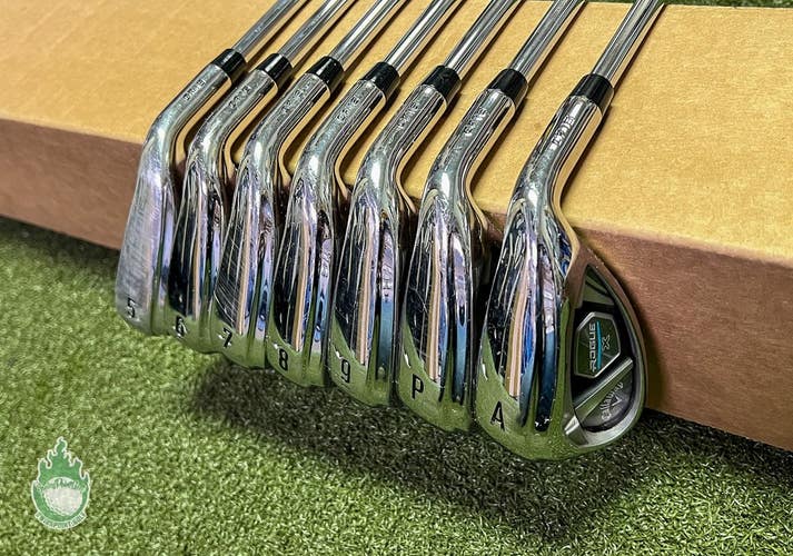 Right Handed Callaway Rogue X Irons 5-PW/AW XP95 S300 Stiff Steel Golf Club Set