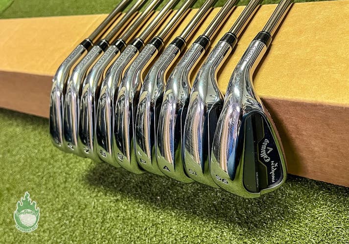 Used Callaway Paradym X Irons 5-PW/AW/51*/56* Recoil Regular Flex Graphite Golf