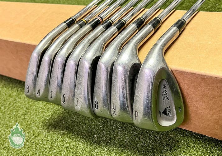 Used Right Handed Titleist DCI Black 962 Irons 3-PW S300 Stiff Steel Golf Set