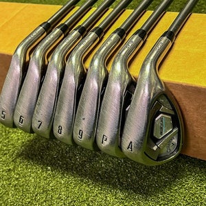 Right Handed Callaway Rogue Irons 5-PW/AW Synergy 60g Regular Golf Club Set