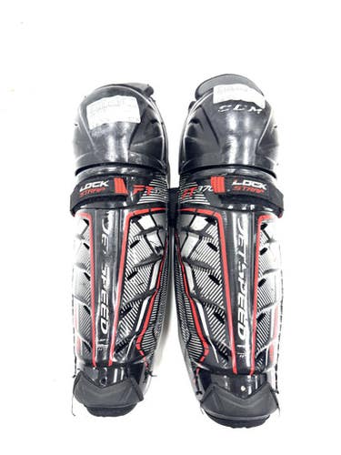 Used CCM FT370 Junior Shin Guards Black 11" 11860-S000302278