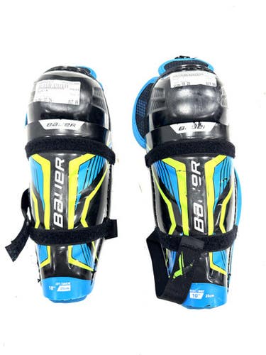 Used Bauer X Junior Shin Guards Black 10" 11860-S000302277