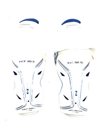 Used Bauer N7000 Junior Shin Guards White 11" 11860-S000302305