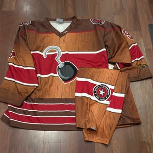 Captain Hook Pirate Draft XL Adult Hockey Jersey and socks (Used)
