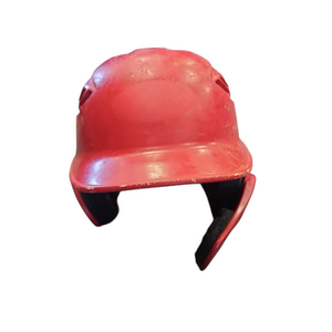 Used Rawlings RED W/JAW GUARD Batting Helmet No Mask Red SM 11850-S000022577
