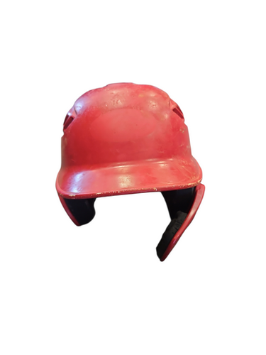 Used Rawlings RED W/JAW GUARD Batting Helmet No Mask Red SM 11850-S000022577