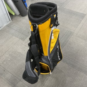 Used Wilson PROFILE Jr Stand Bag Black And Yellow 11614-S000227376