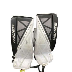 Used Bauer S 150 Goalie Leg Pads Junior White SM 11613-S000173986
