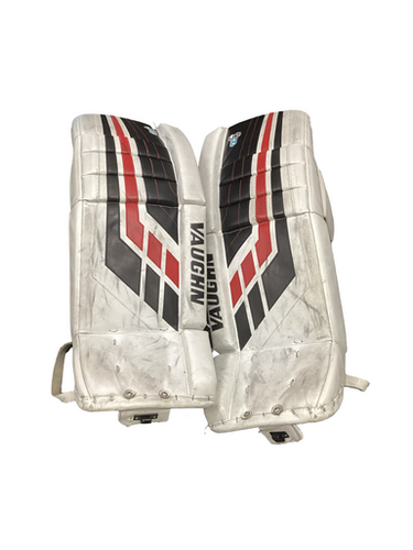 Used Vaughn VELOCITY VE8 JR Goalie Leg Pads Junior White/Black/Red 26" 11613-S000173927