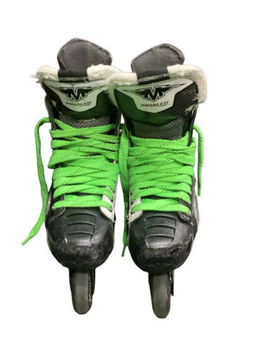 Used Mission INHALER Roller Hockey Skates Black Senior 6.5 11613-S000173911