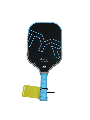 Used TYR PKL-1 CARBON Pickleball Racquet Black And Carolina Blue 11613-S000173849