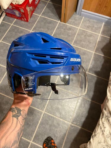 Medium Bauer Re-Akt 150 Montreal Canadiens Helmet Pro Stock With Visor