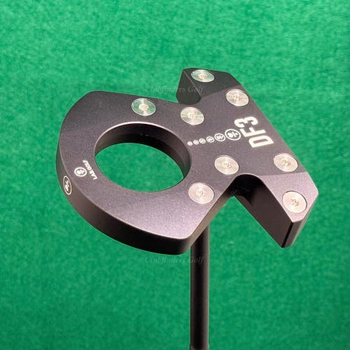 LAB Golf '24 DF3 34" Center-Shaft Putter Matte Black Stepped Steel w/ HC