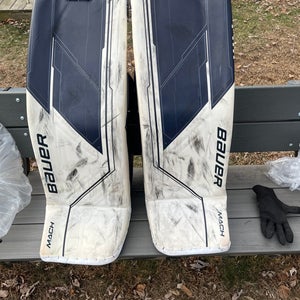 Large Bauer Supreme Mach Goalie Leg Pads (Used)