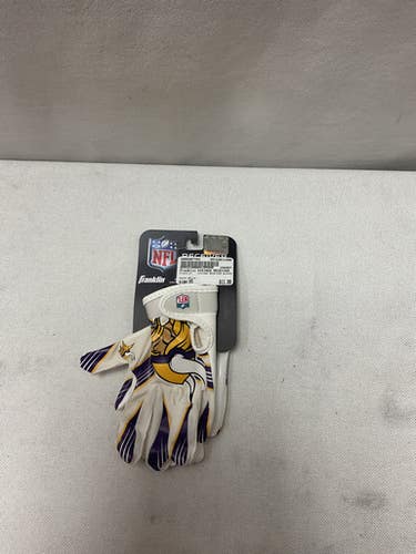 Used Franklin VIKINGS RECEIVER GLOVES FB Gloves White XS 11490-S000267703