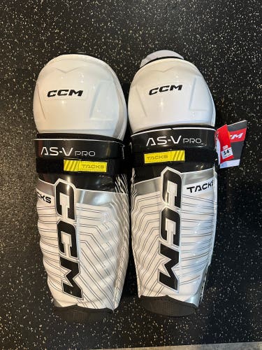 Senior CCM Tacks Pro 14" Shin Pads Pro Stock (New)